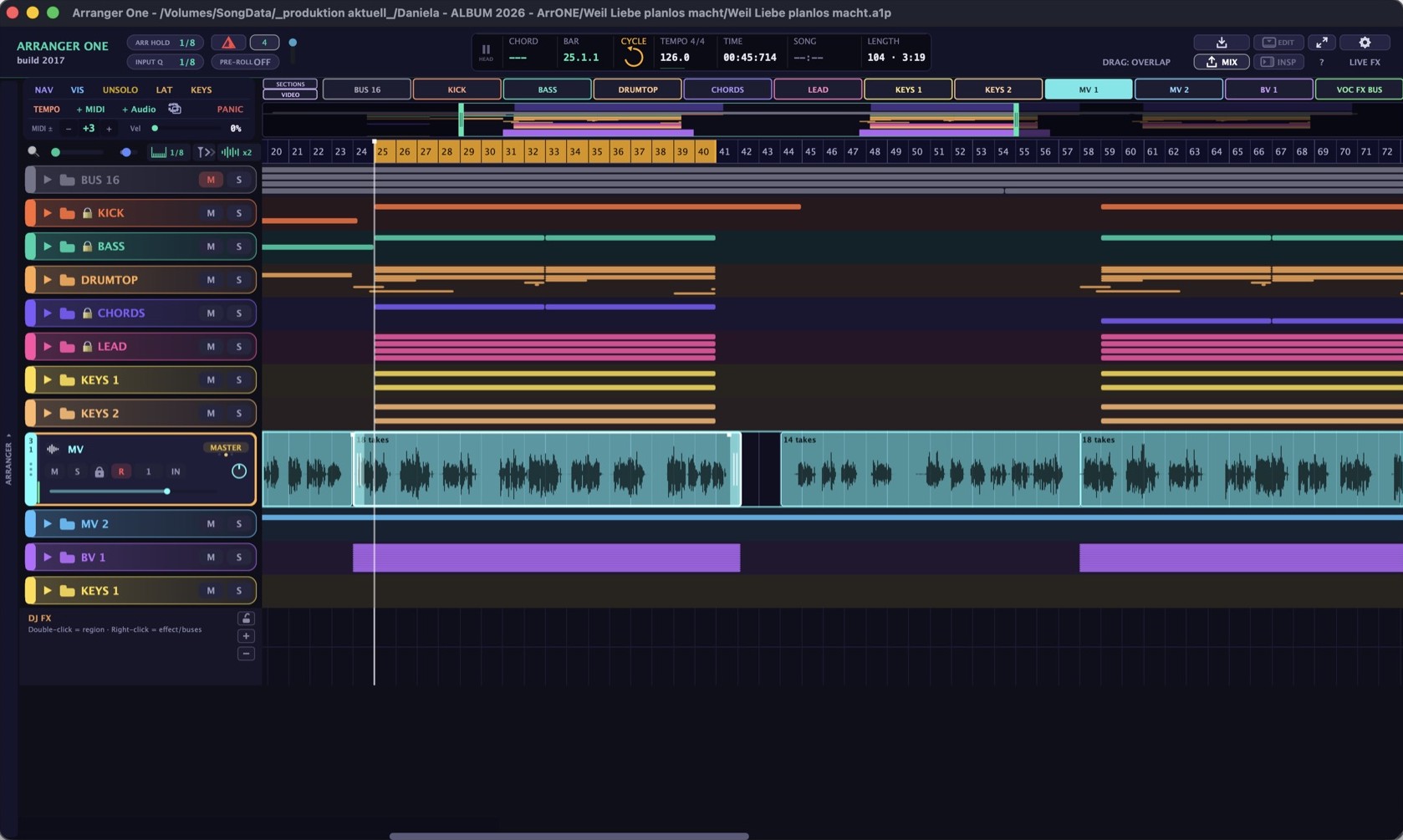 Arranger One — Der ganze Song im Überblick